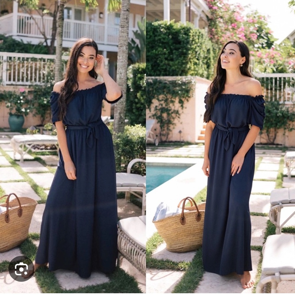 Gal Meets Glam Womens Sydney Maxi Dress Belted sz 6